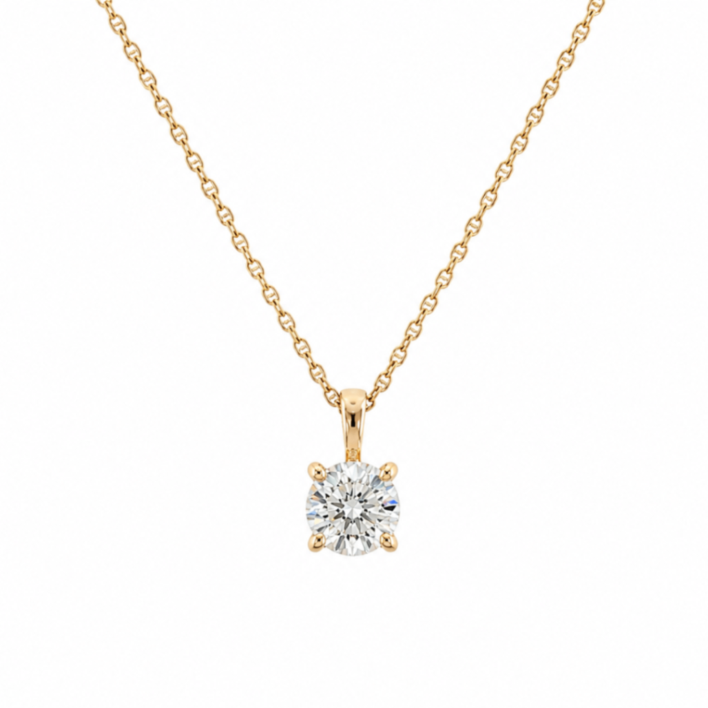 2/5CT Diamond Solitaire Necklace Harris Jeweler Troy, OH