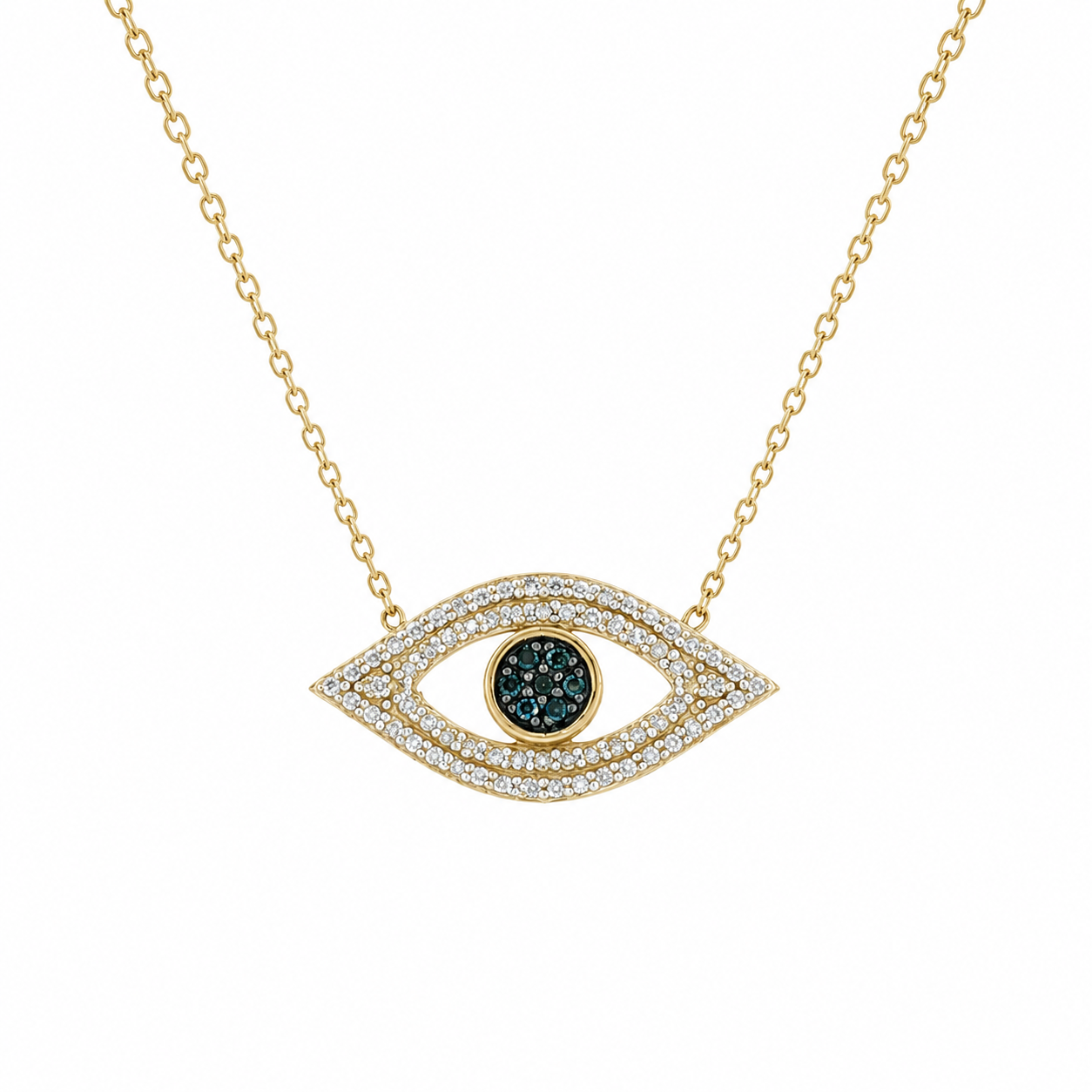 Evil Eye Diamond Estate Necklace Harris Jeweler Troy, OH