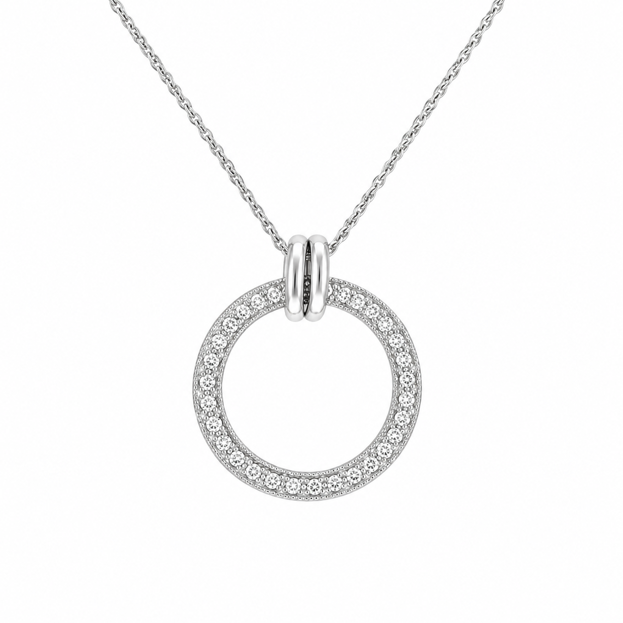 Diamond Circle Necklace Harris Jeweler Troy, OH