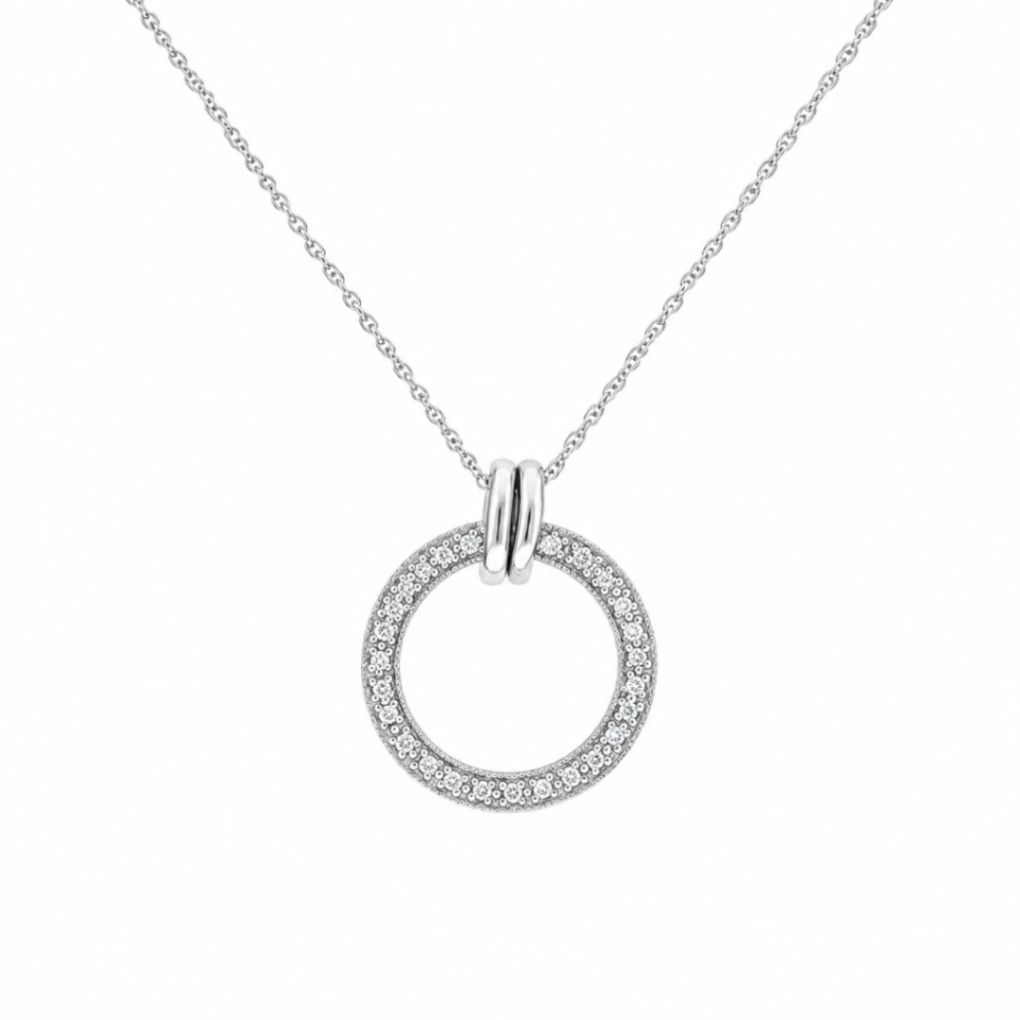 Diamond Circle Necklace Harris Jeweler Troy, OH