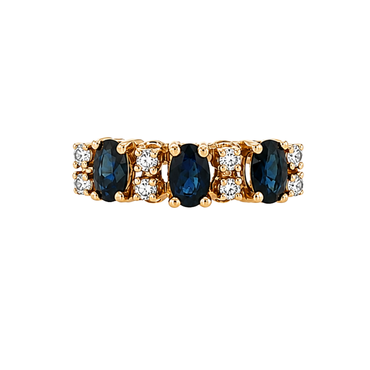 Sapphire and Diamond Estate Ring Harris Jeweler Troy, OH