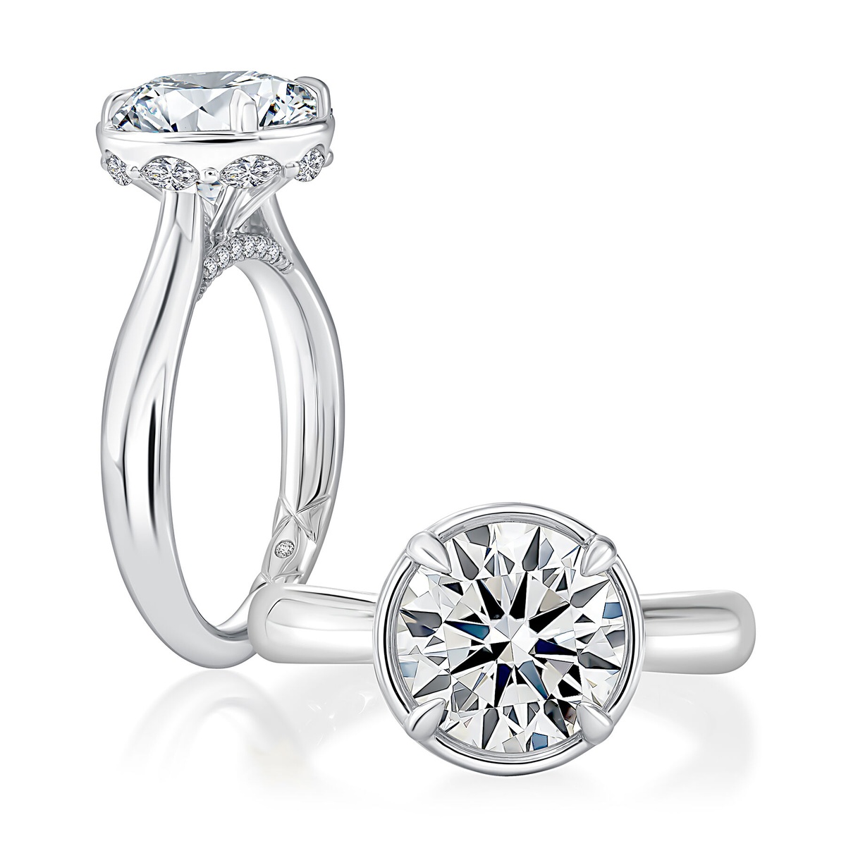 A. Jaffe Diamond Semi-Mount Engagement Ring Harris Jeweler Troy, OH
