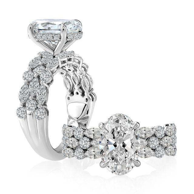 A. Jaffe Round Diamond Semi-Mount Engagement Ring Harris Jeweler Troy, OH
