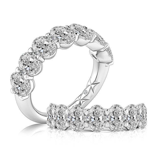 A. Jaffe 1/2 Way Diamond Wedding Band Harris Jeweler Troy, OH