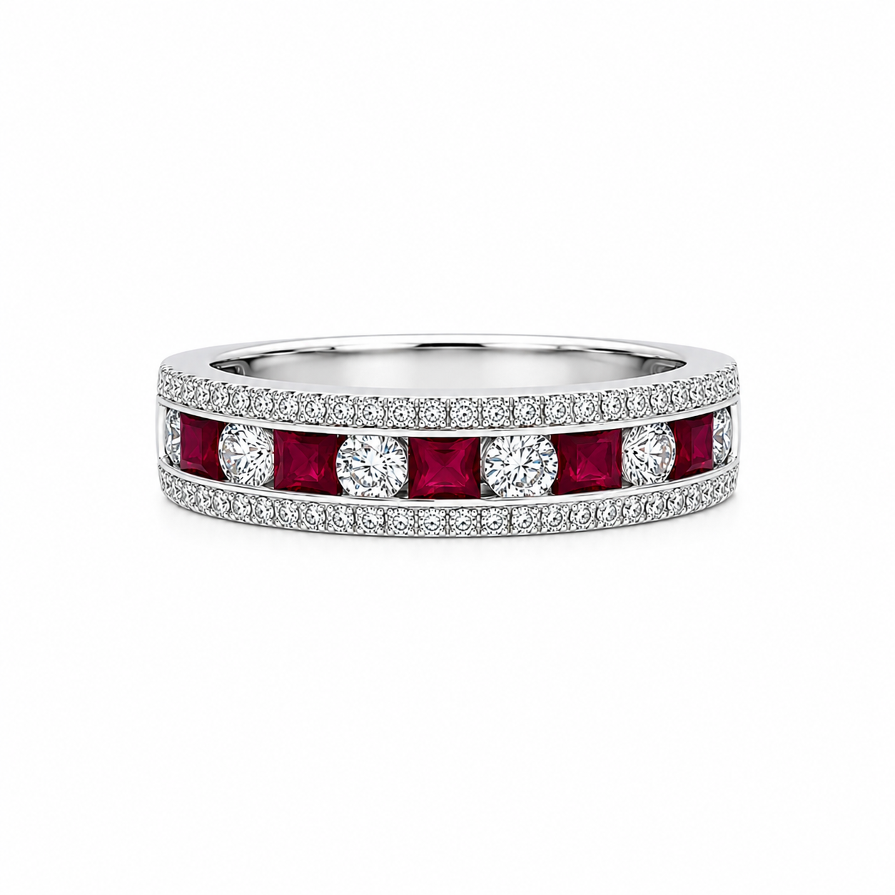 Ruby and Diamond Fashion Ring Harris Jeweler Troy, OH