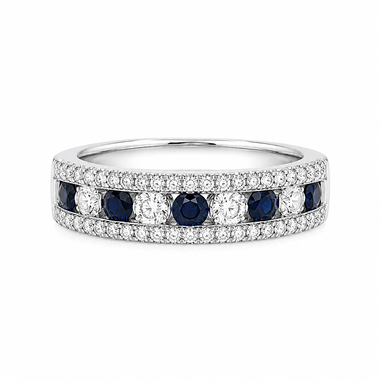 Sapphire and Diamond Ring Harris Jeweler Troy, OH