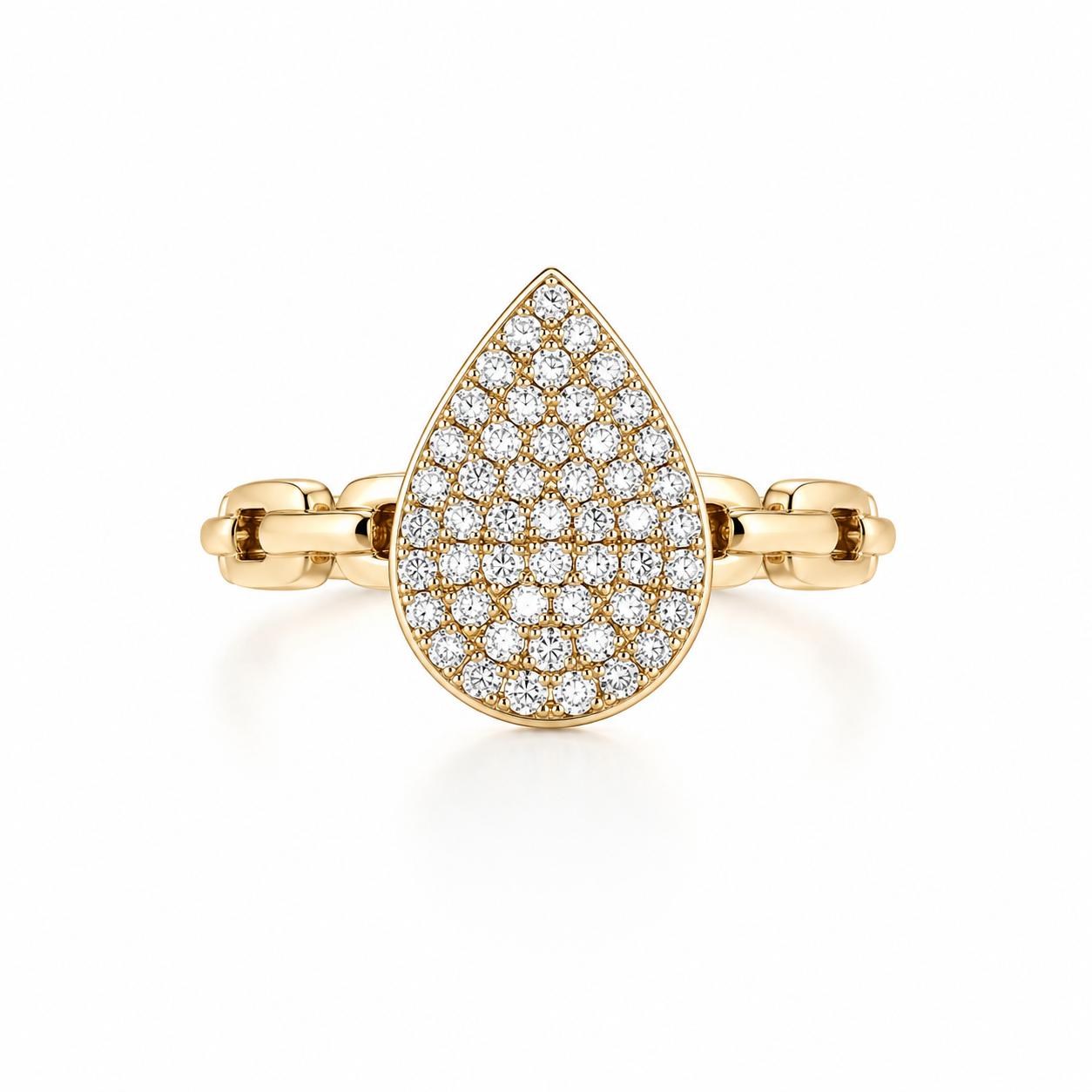 Diamond Teardrop Ring Harris Jeweler Troy, OH