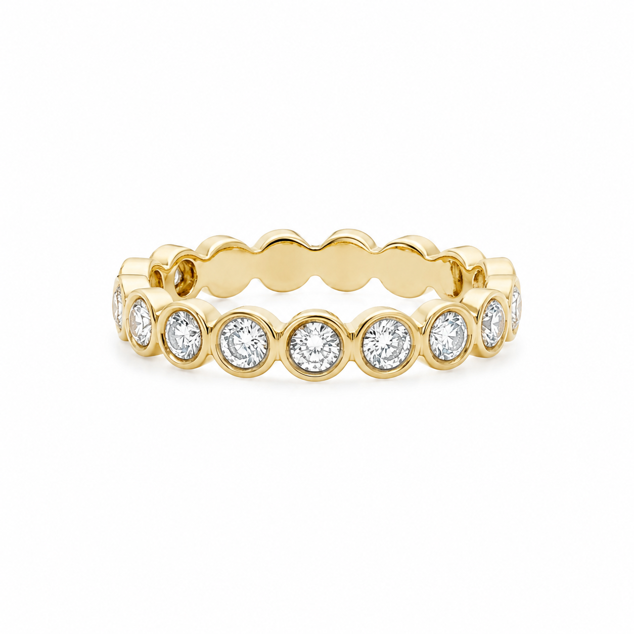 Diamond Bezel Circle Ring Harris Jeweler Troy, OH