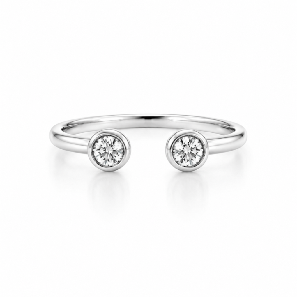 Diamond Bezel Open Top Ring Harris Jeweler Troy, OH