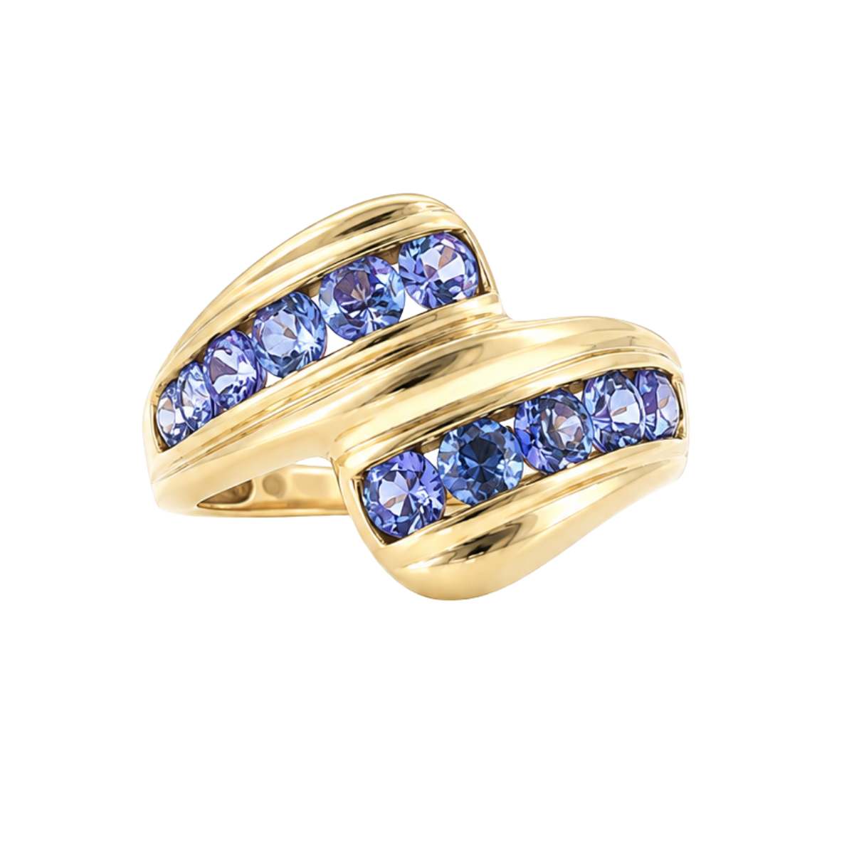 Tanzanite Bypass Style Estate Ring Harris Jeweler Troy, OH