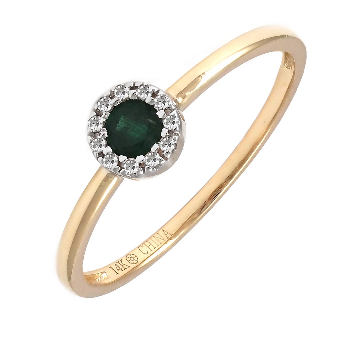 Emerald and Diamond Ring Harris Jeweler Troy, OH