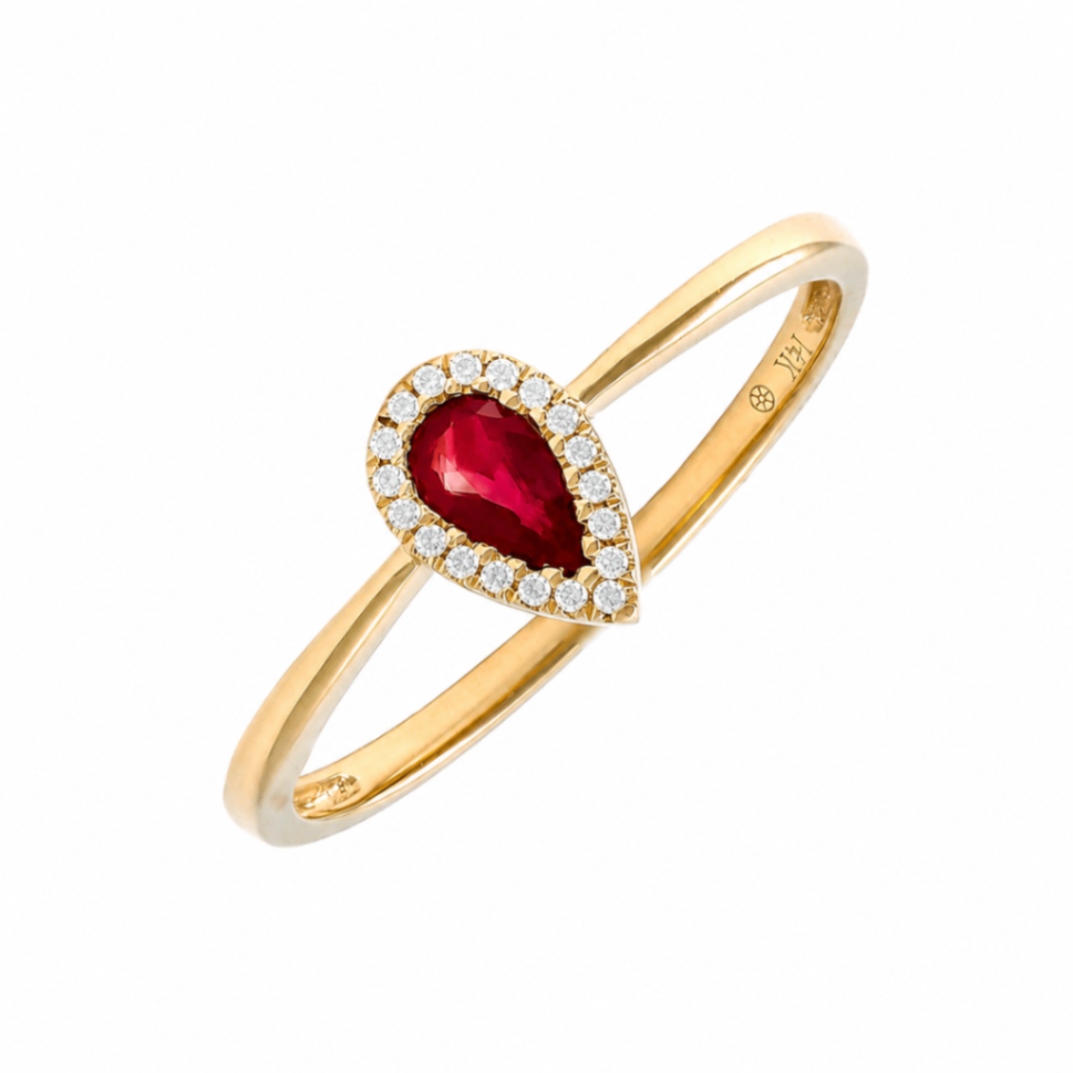 Ruby and Diamond Ring Harris Jeweler Troy, OH