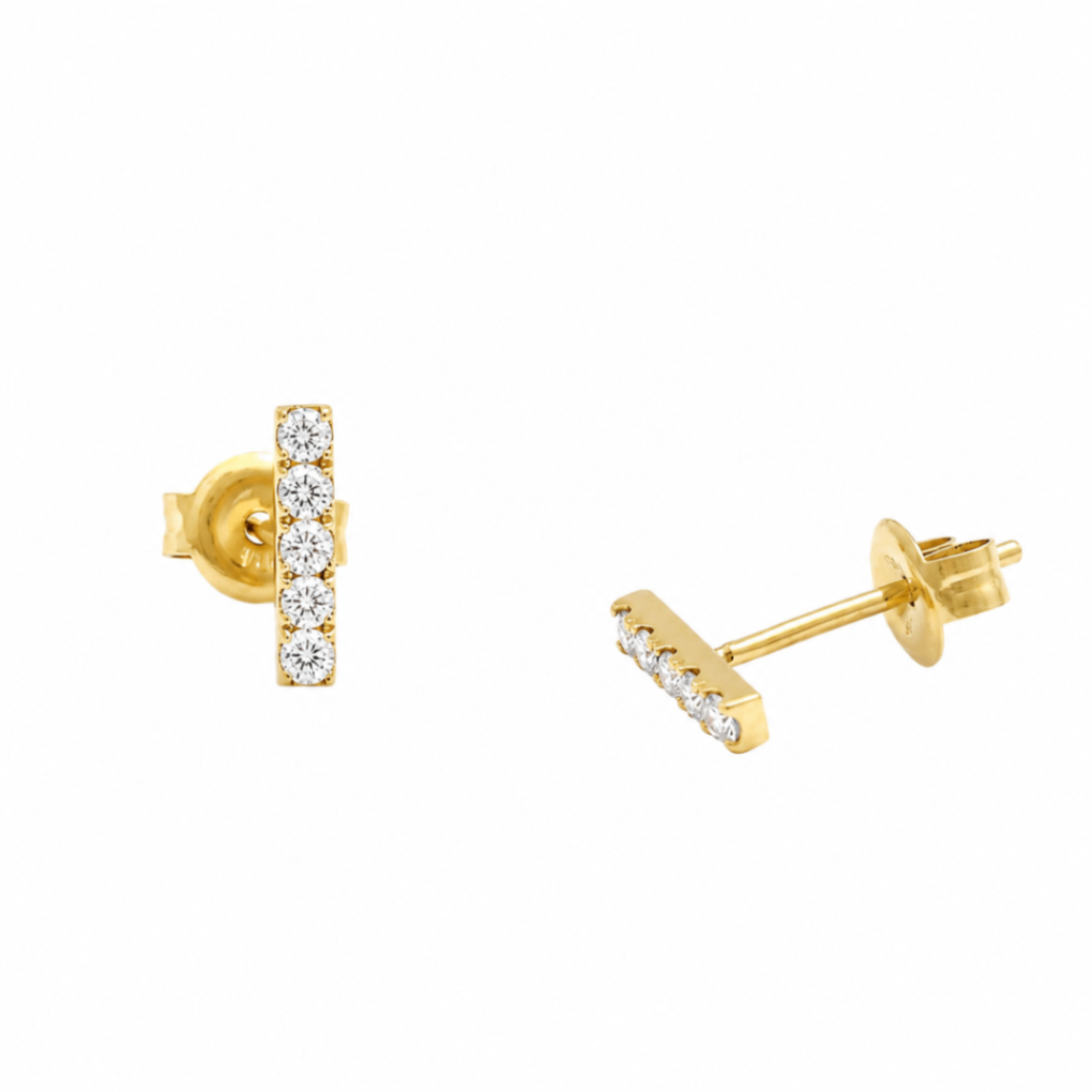 Diamond Bar Earrings Harris Jeweler Troy, OH
