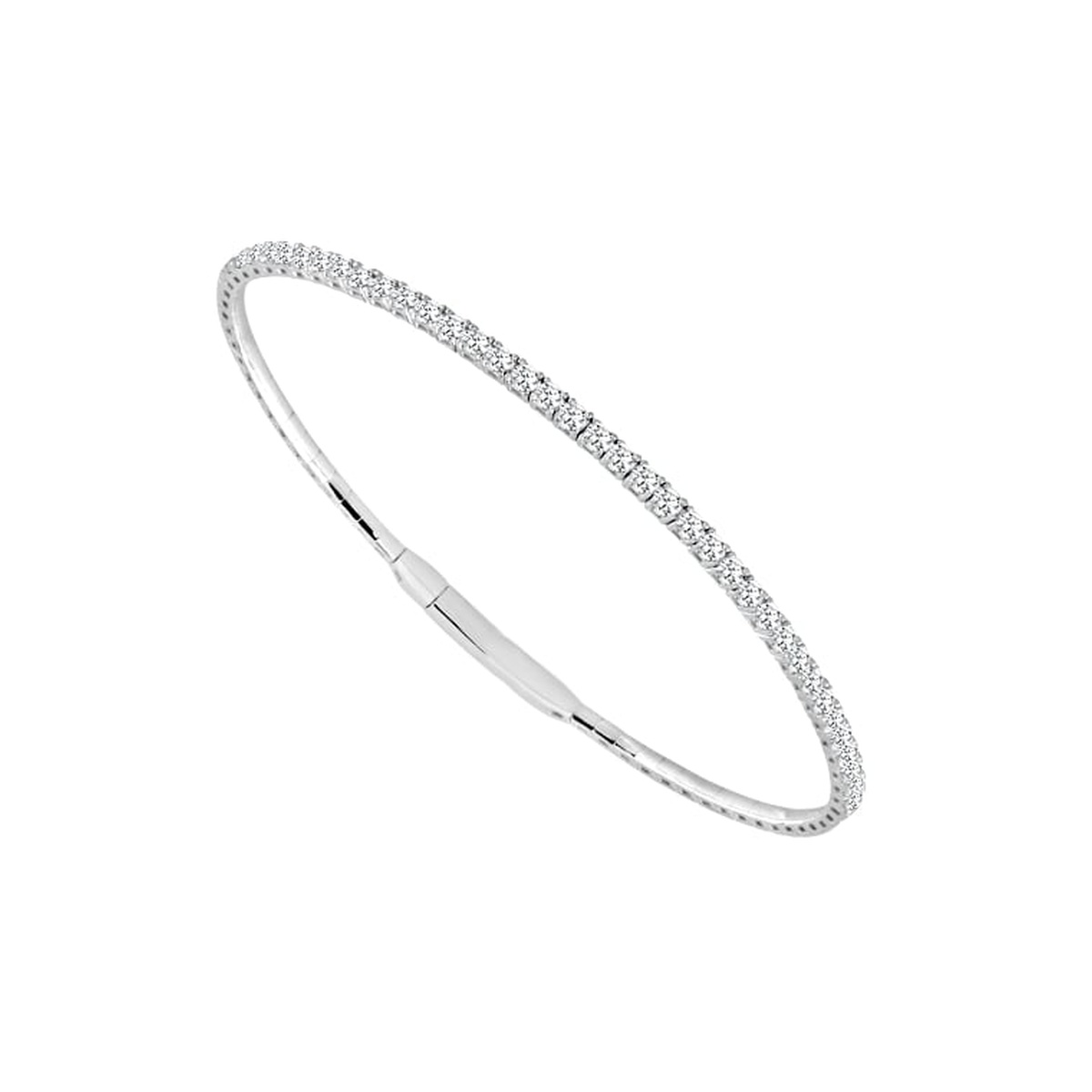 1 1/2CTW Lab-Grown Diamond Flex Bangle Harris Jeweler Troy, OH