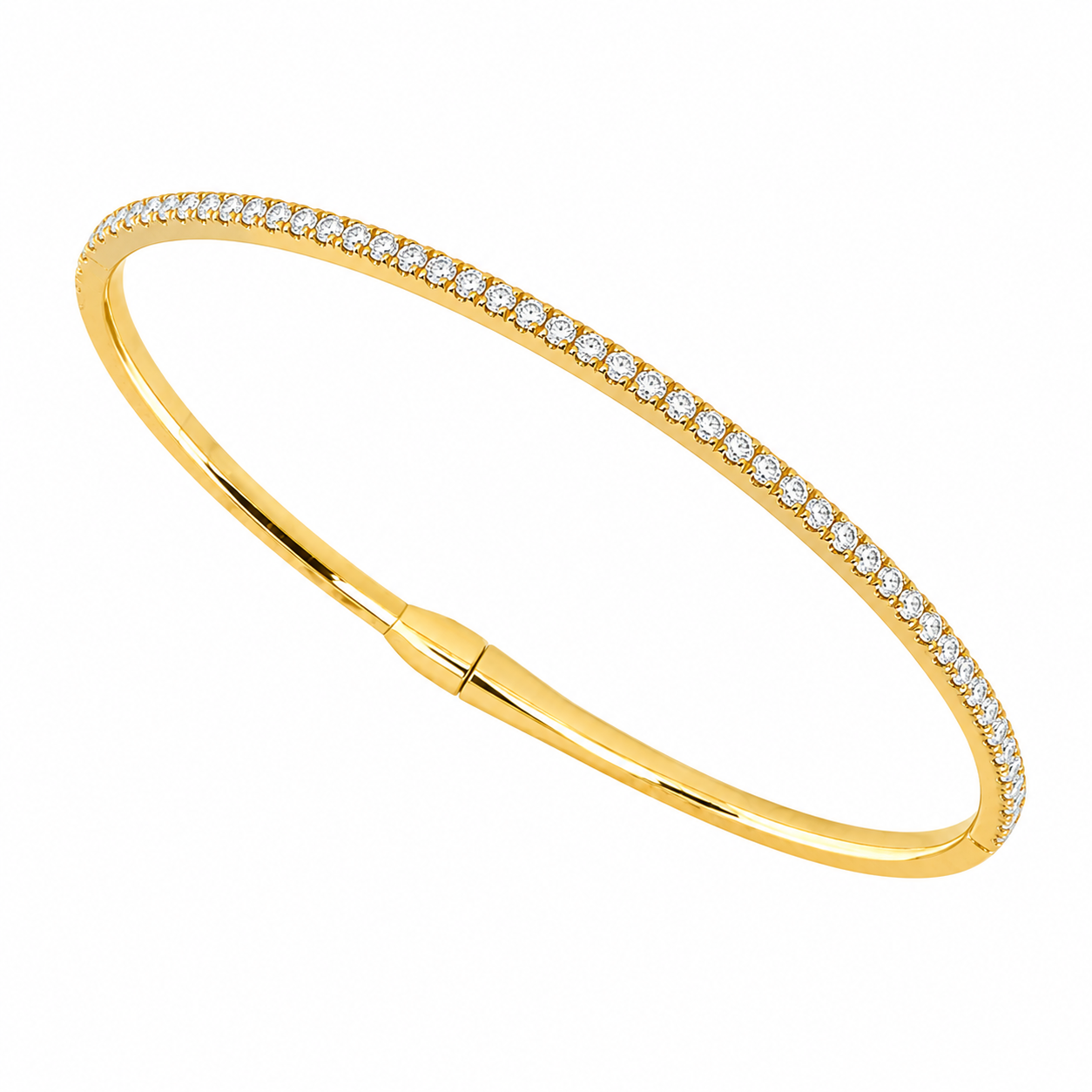 1 1/2CTW Lab-Grown Diamond Flex Bangle Harris Jeweler Troy, OH