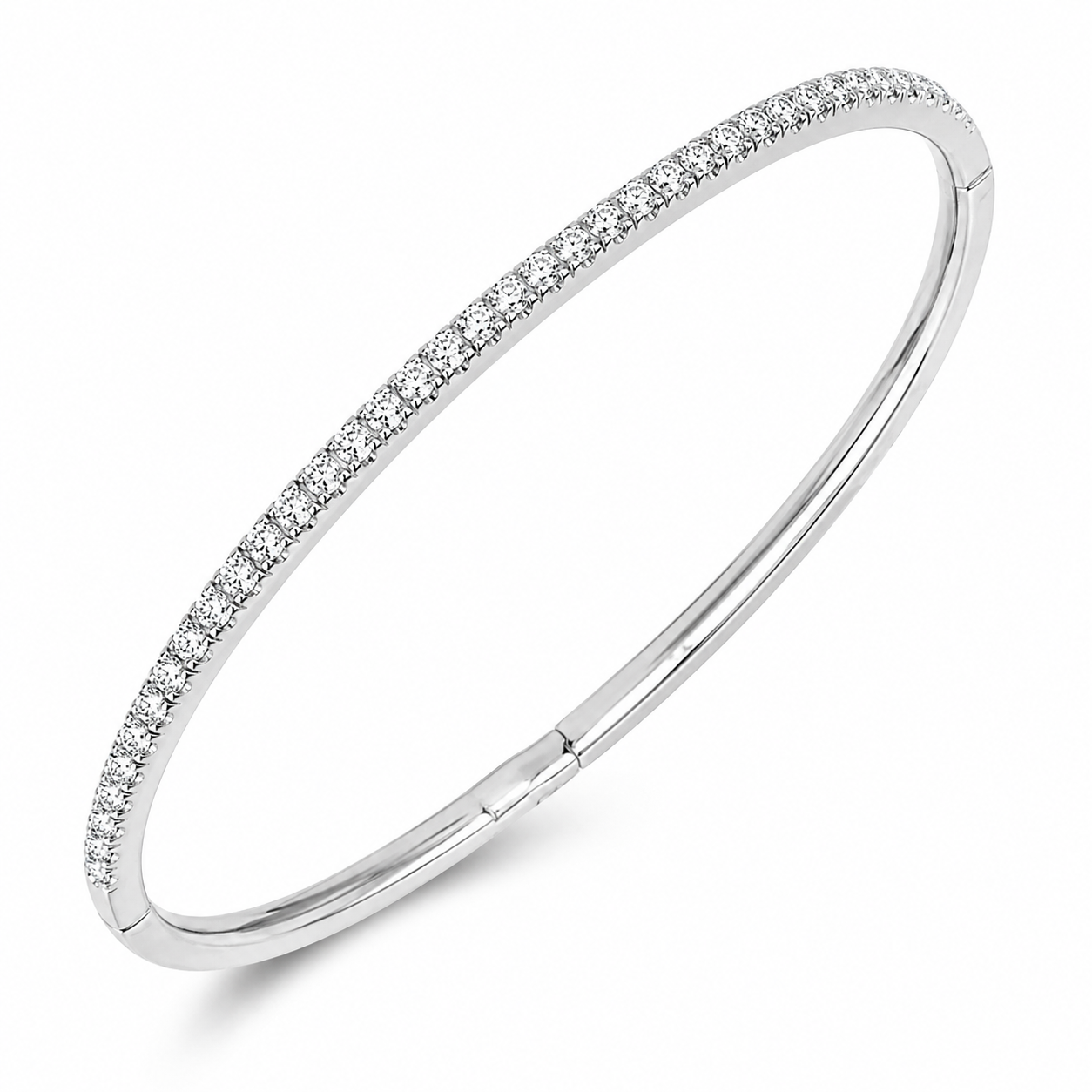 2CTW Lab-Grown Diamond Flex Bangle Harris Jeweler Troy, OH