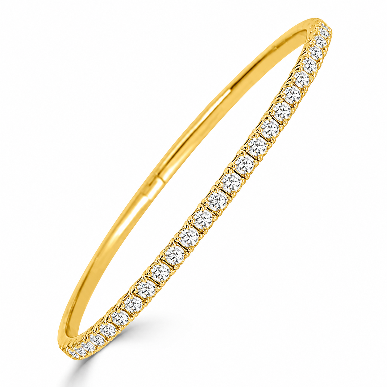 2CTW Lab-Grown Diamond Flex Bangle Harris Jeweler Troy, OH