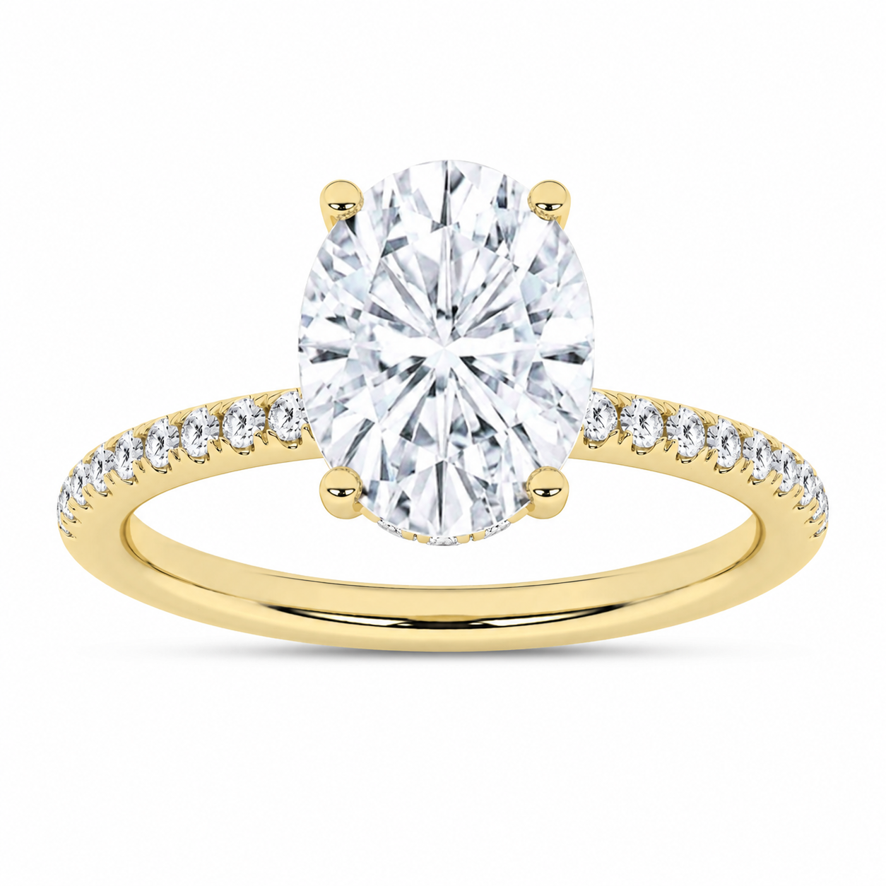 2 1/4CTW Oval Lab-Grown Diamond Engagement Ring - Propose Tonight! Harris Jeweler Troy, OH