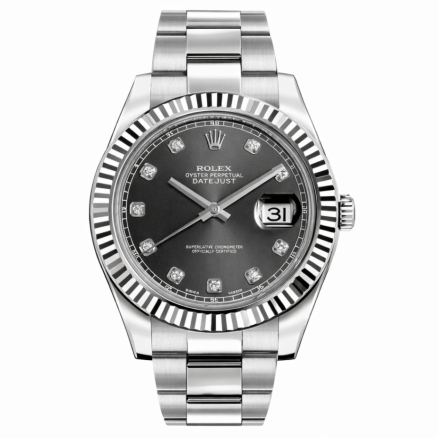 Pre-Owned 41MM Rolex Datejust II With Rhodium Diamond Dial Harris Jeweler Troy, OH