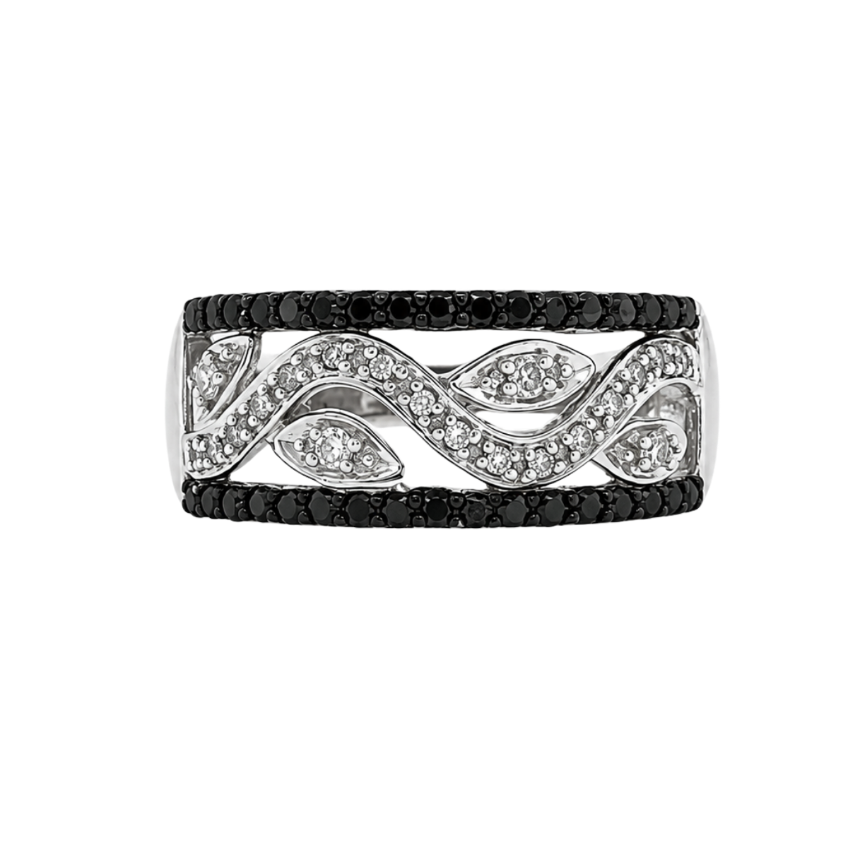 Black and White Diamond Estate Ring Harris Jeweler Troy, OH