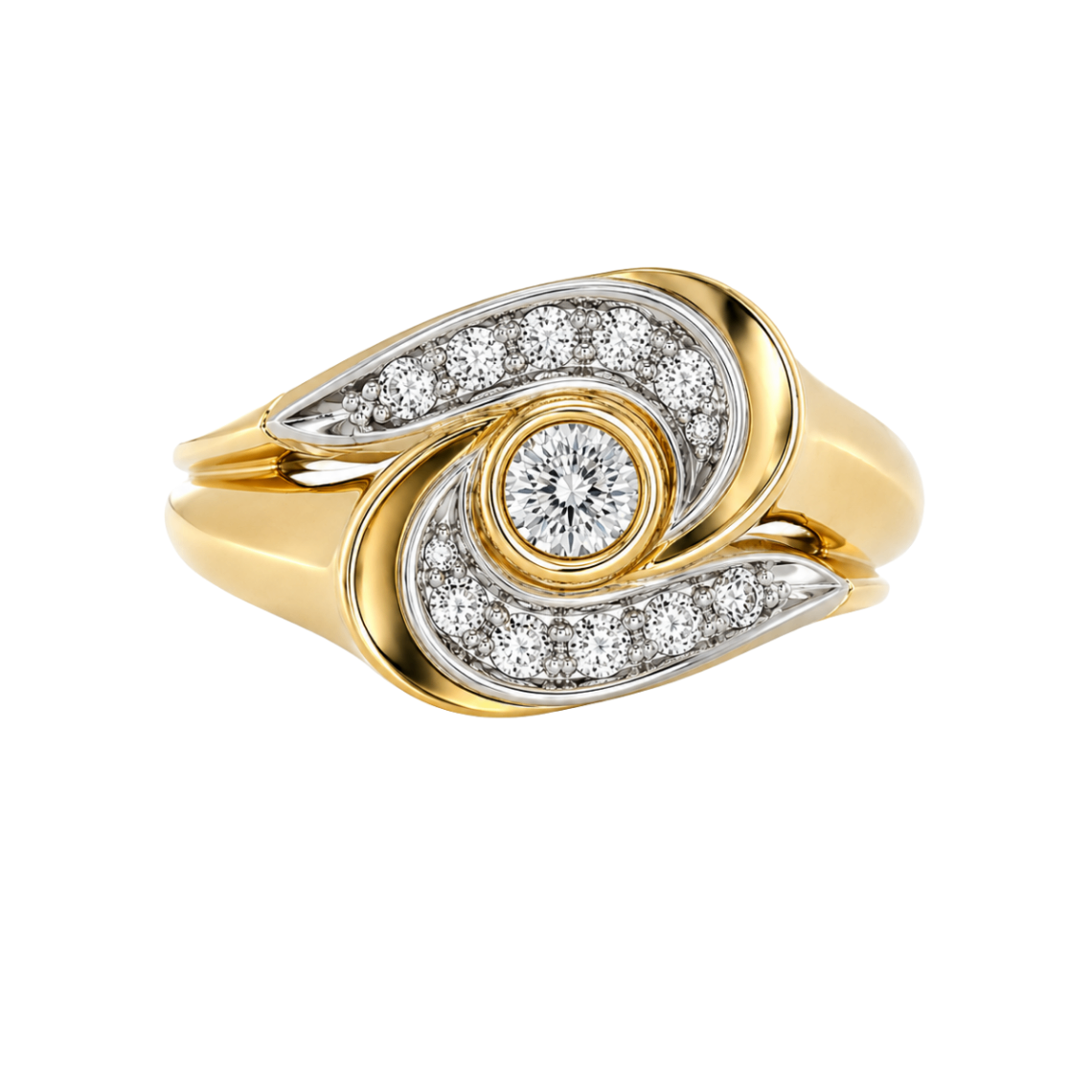 Diamond Swirl Estate Ring Harris Jeweler Troy, OH