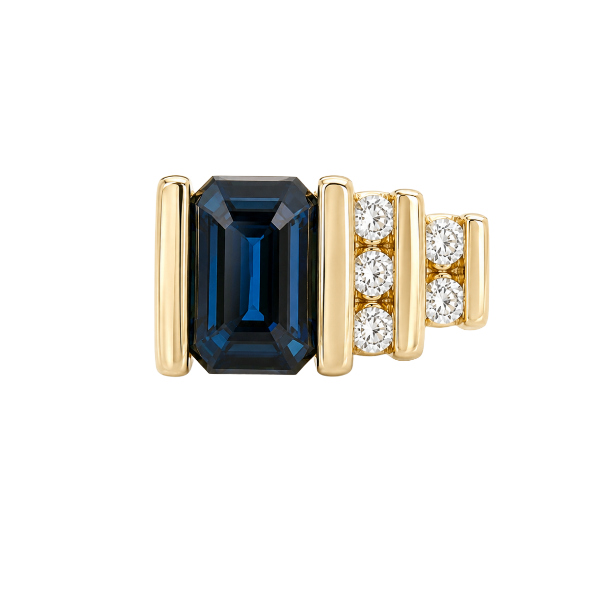 Sapphire and Diamond Estate Ring Harris Jeweler Troy, OH
