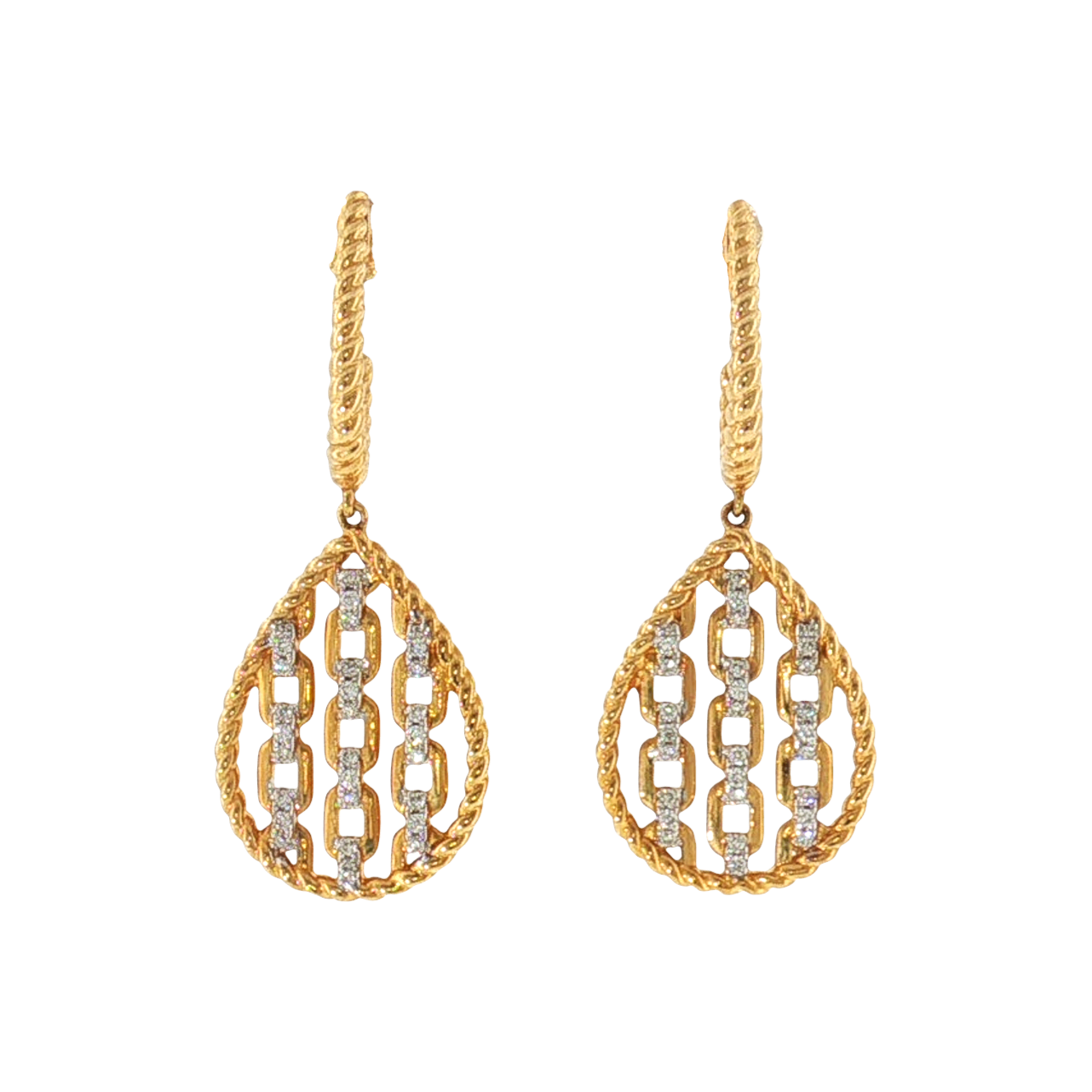 Diamond Teardrop Earrings Harris Jeweler Troy, OH