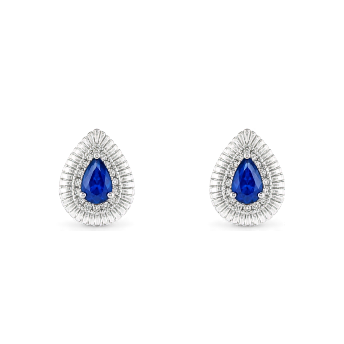 Sapphire and Diamond Earrings Harris Jeweler Troy, OH