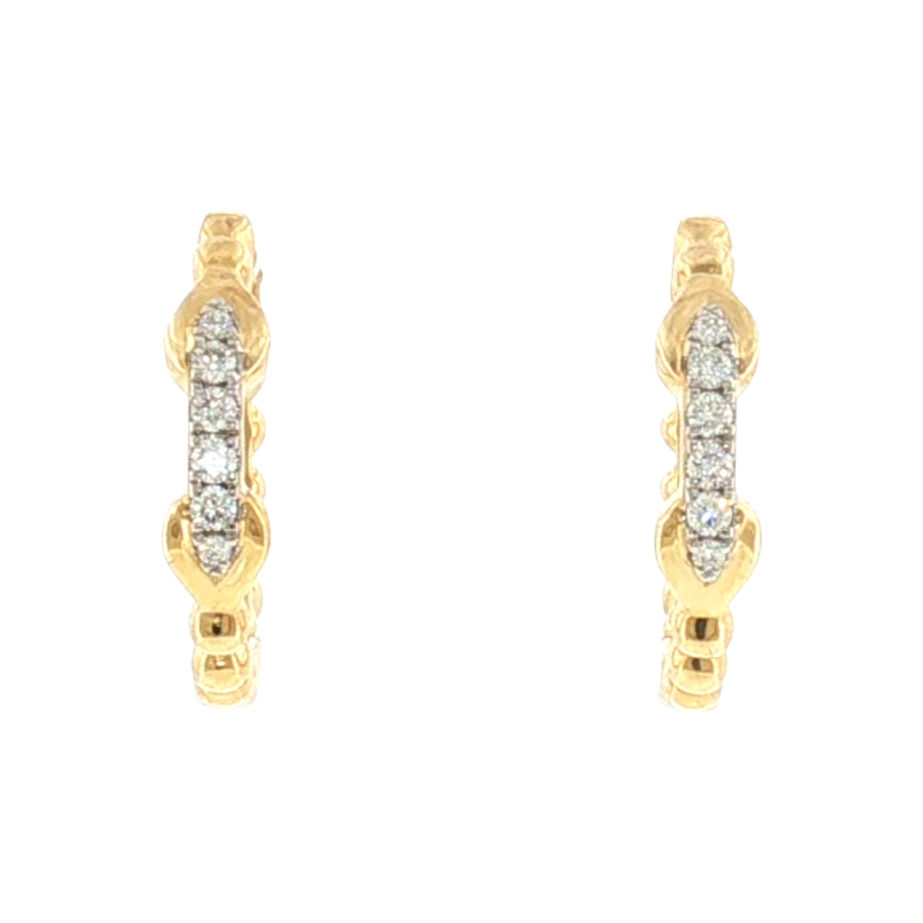 Diamond Buckle Hoops Harris Jeweler Troy, OH
