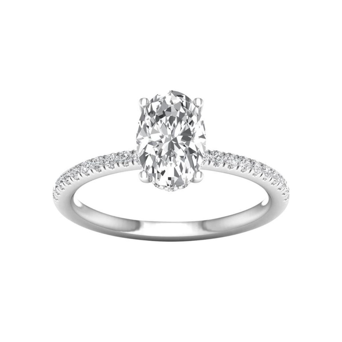3 1/4CTW Oval Lab-Grown Diamond Engagement Ring - Propose Tonight! Harris Jeweler Troy, OH