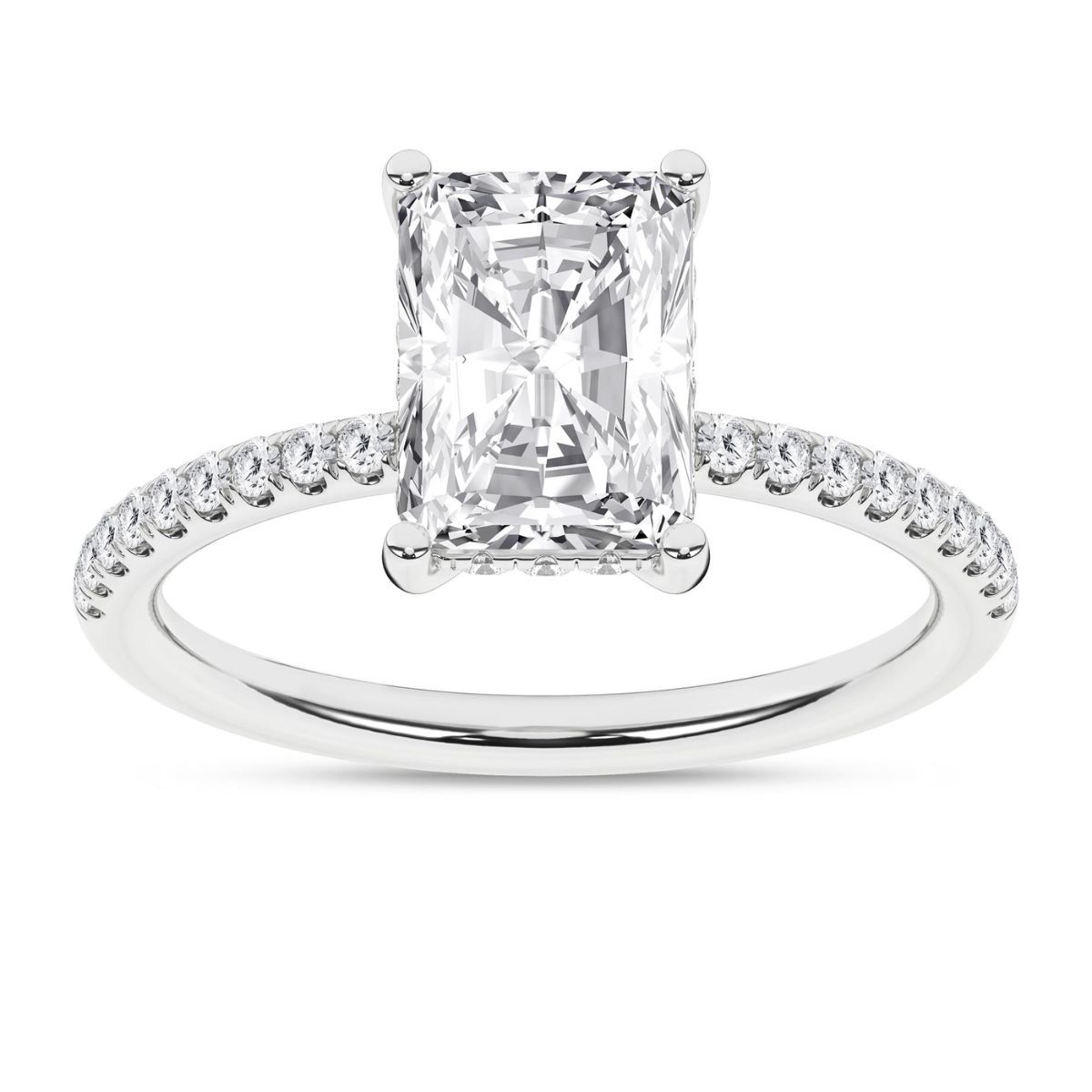 2 1/4CTW Radiant Cut Lab-Grown Diamond Engagement Ring - Propose Tonight! Harris Jeweler Troy, OH