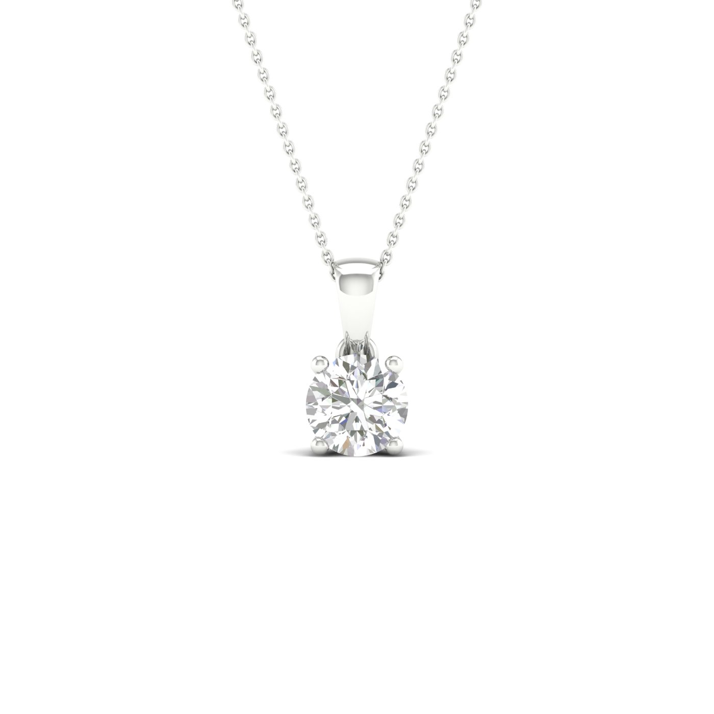 1/2CT Lab-Grown Solitaire Diamond Pendant Harris Jeweler Troy, OH