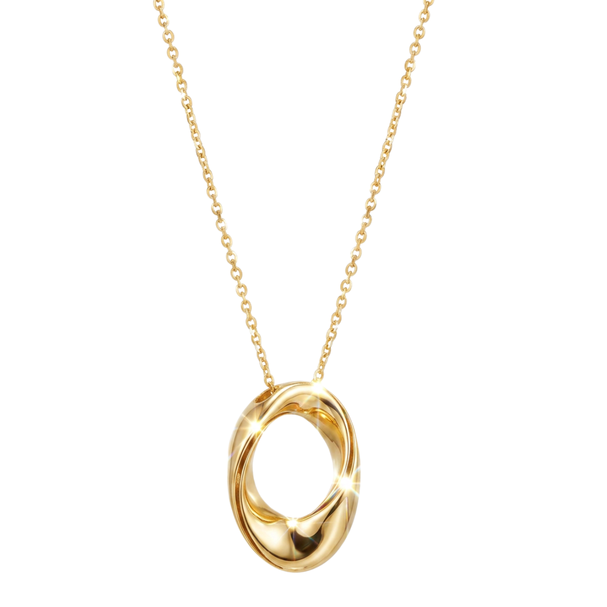 Twisted Oval Pendant Necklace Harris Jeweler Troy, OH