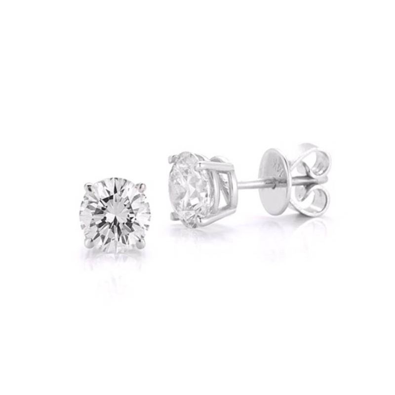 3/4CTW Lab-Grown Diamod Stud Earrings Harris Jeweler Troy, OH