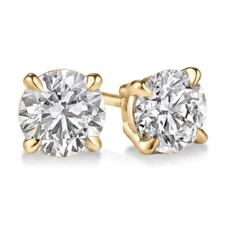 2CTW Lab-Grown Diamond Stud Earrings Harris Jeweler Troy, OH