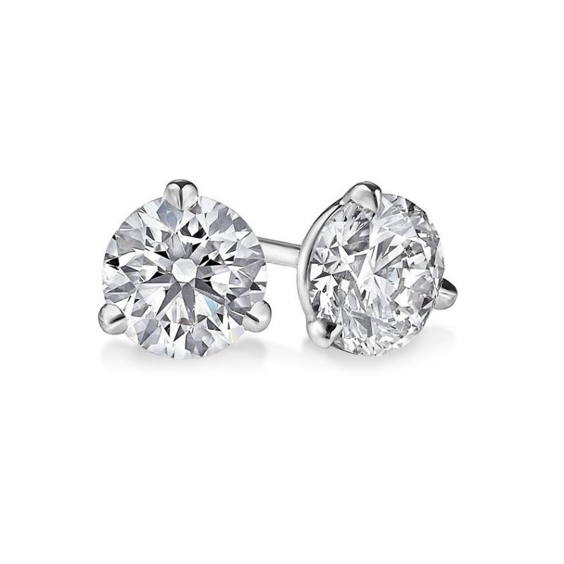 4CTW Lab-Grown Diamond Stud Earrings Harris Jeweler Troy, OH