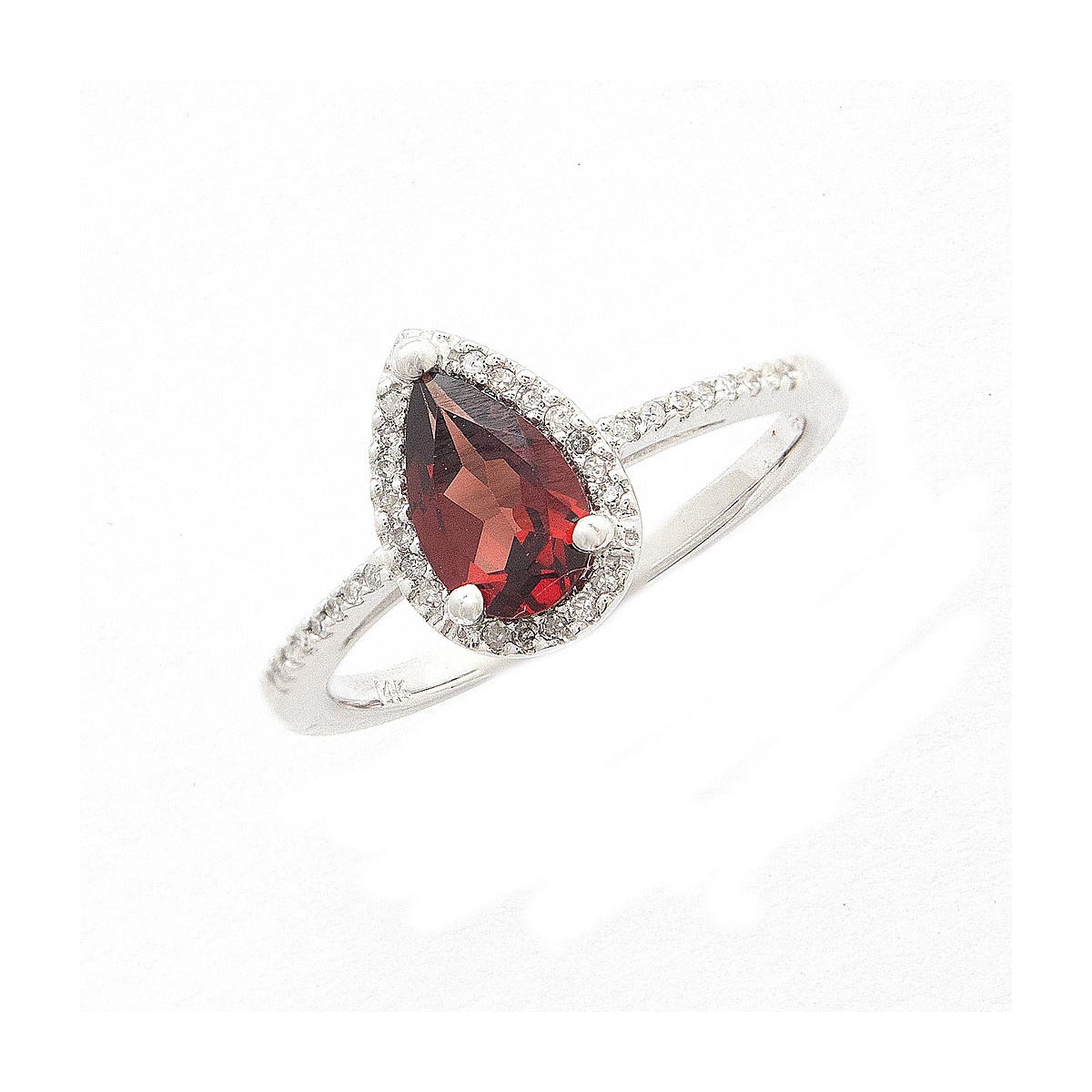 Garnet and Diamond Ring Harris Jeweler Troy, OH