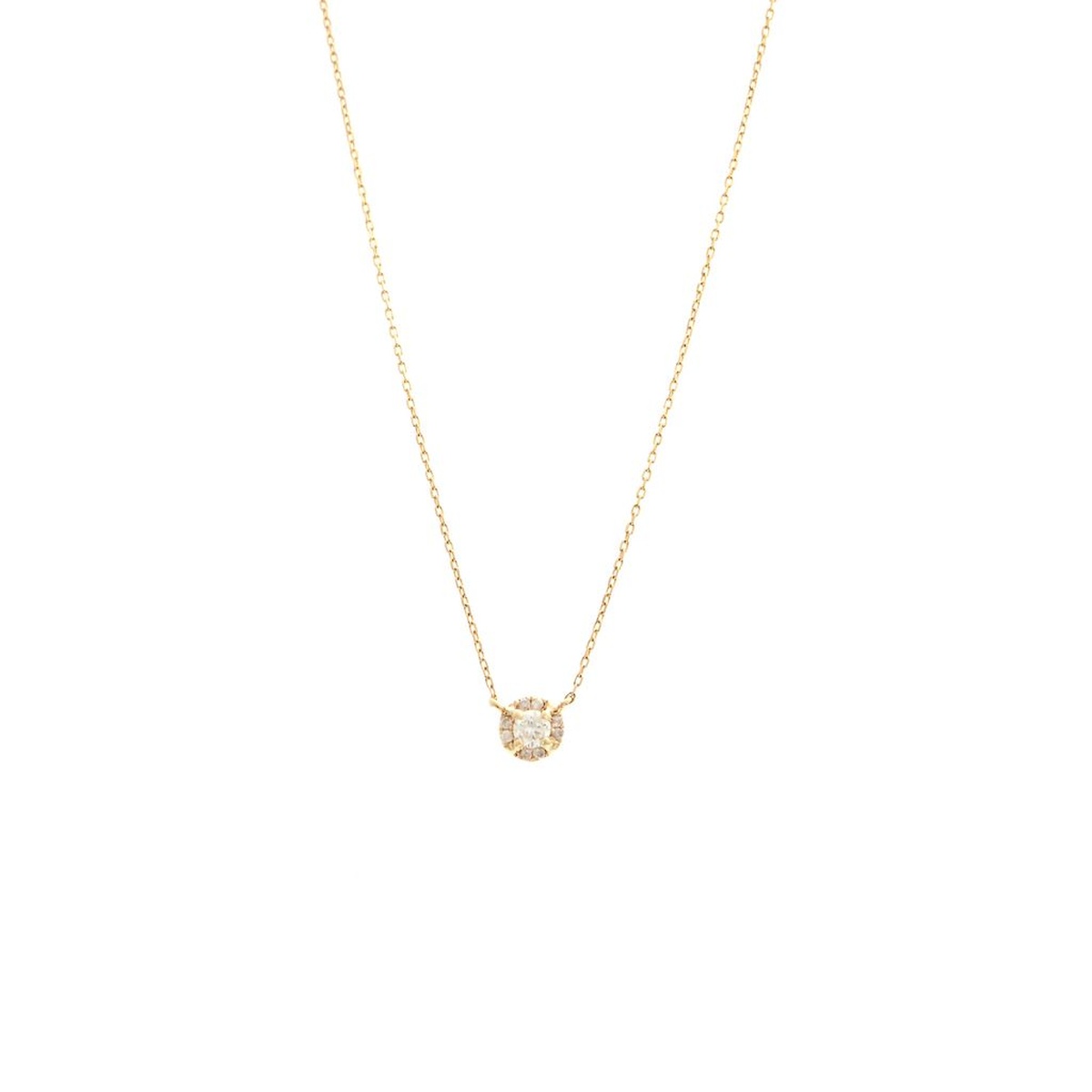 Diamond Halo Necklace Harris Jeweler Troy, OH