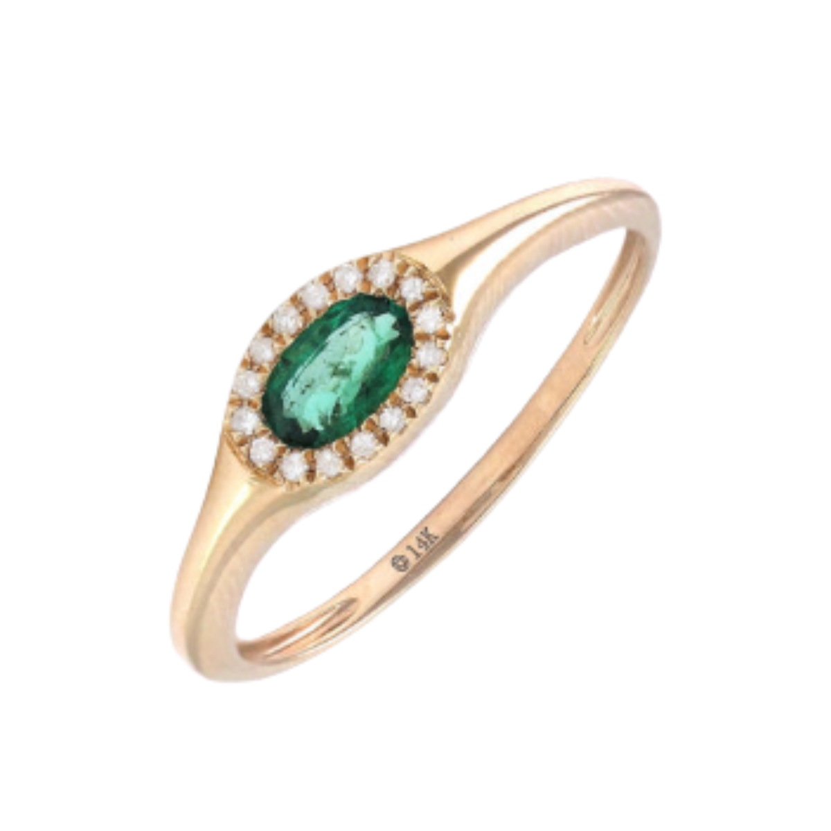 Emerald and Diamond Ring Harris Jeweler Troy, OH