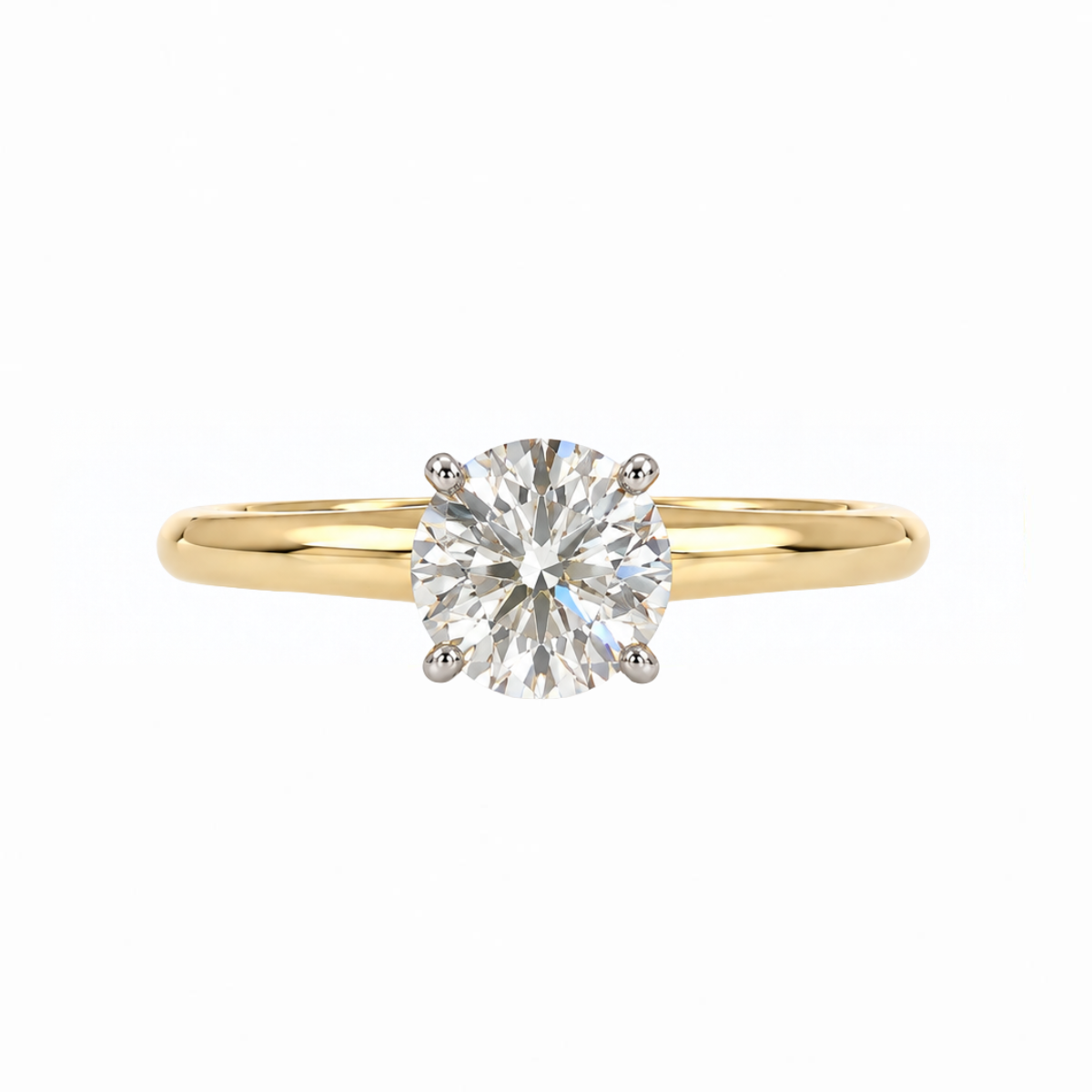 1CT Diamond Solitaire Estate Engagement Ring - Propose Tonight! Harris Jeweler Troy, OH