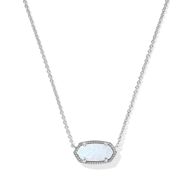 Kendra Scott Elisa Necklace in White Opal Harris Jeweler Troy, OH