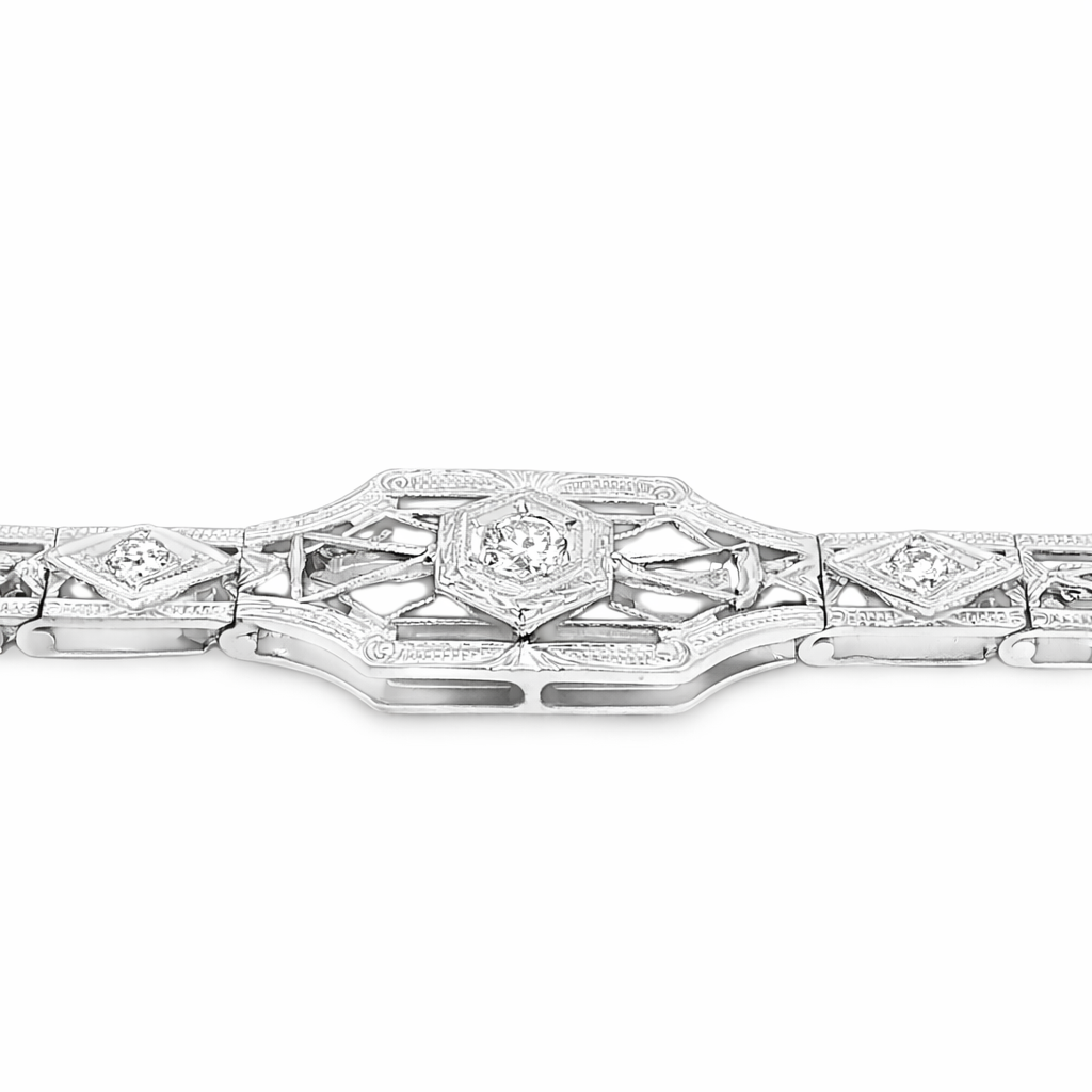 Art Deco Diamond Estate Bracelet Harris Jeweler Troy, OH