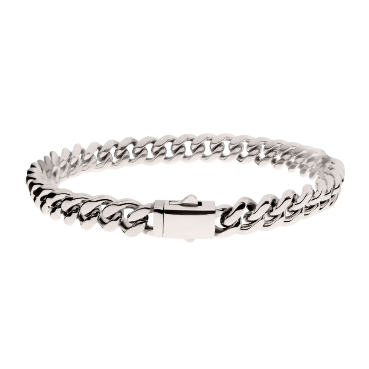 High Polished 18Kt Gold IP Stainless Steel Heavy Miami Cuban Chain Bracelet Harris Jeweler Troy, OH