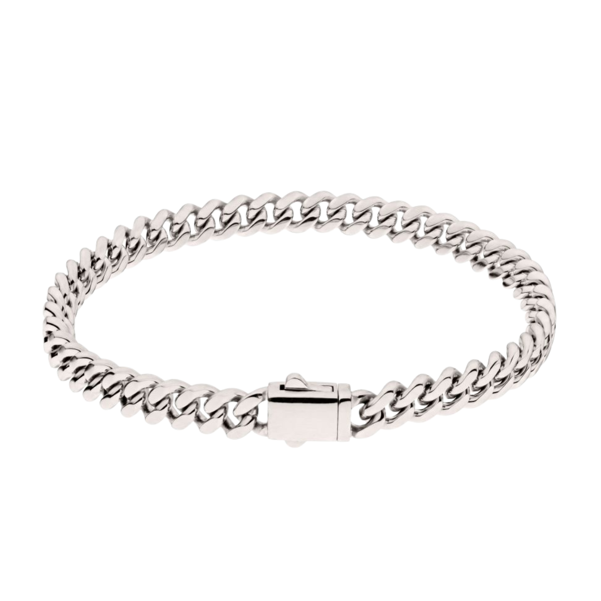 High Polished Stainless Steel Heavy Miami Cuban Chain Bracelet Harris Jeweler Troy, OH