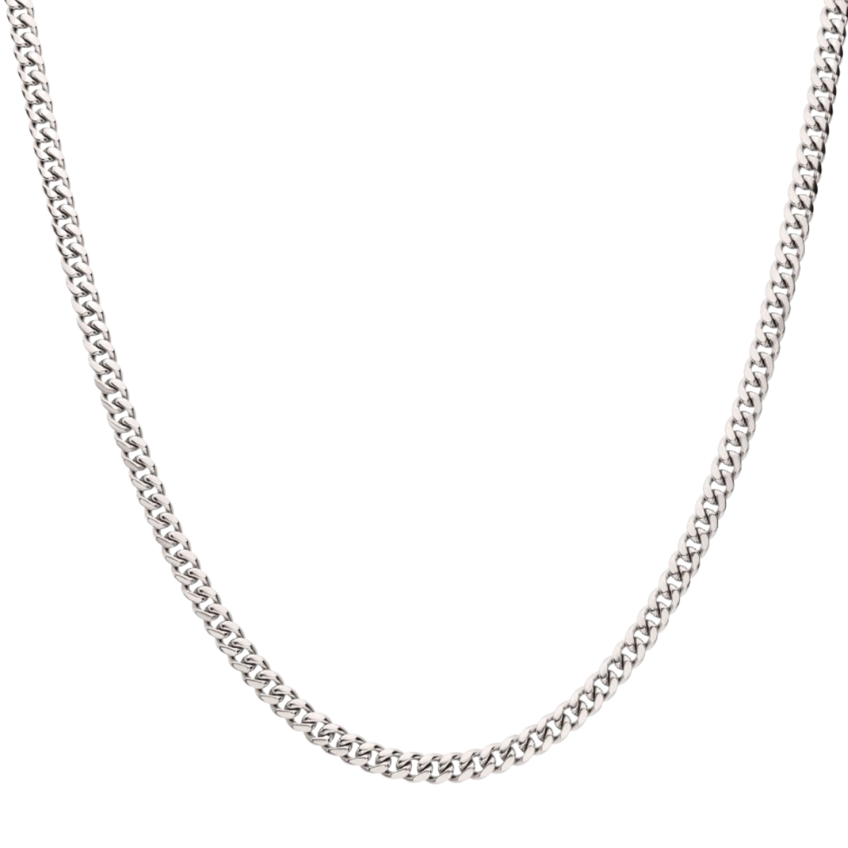 22" High Polished Stainless Steel Heavy Miami Cuban Chain Necklace Harris Jeweler Troy, OH