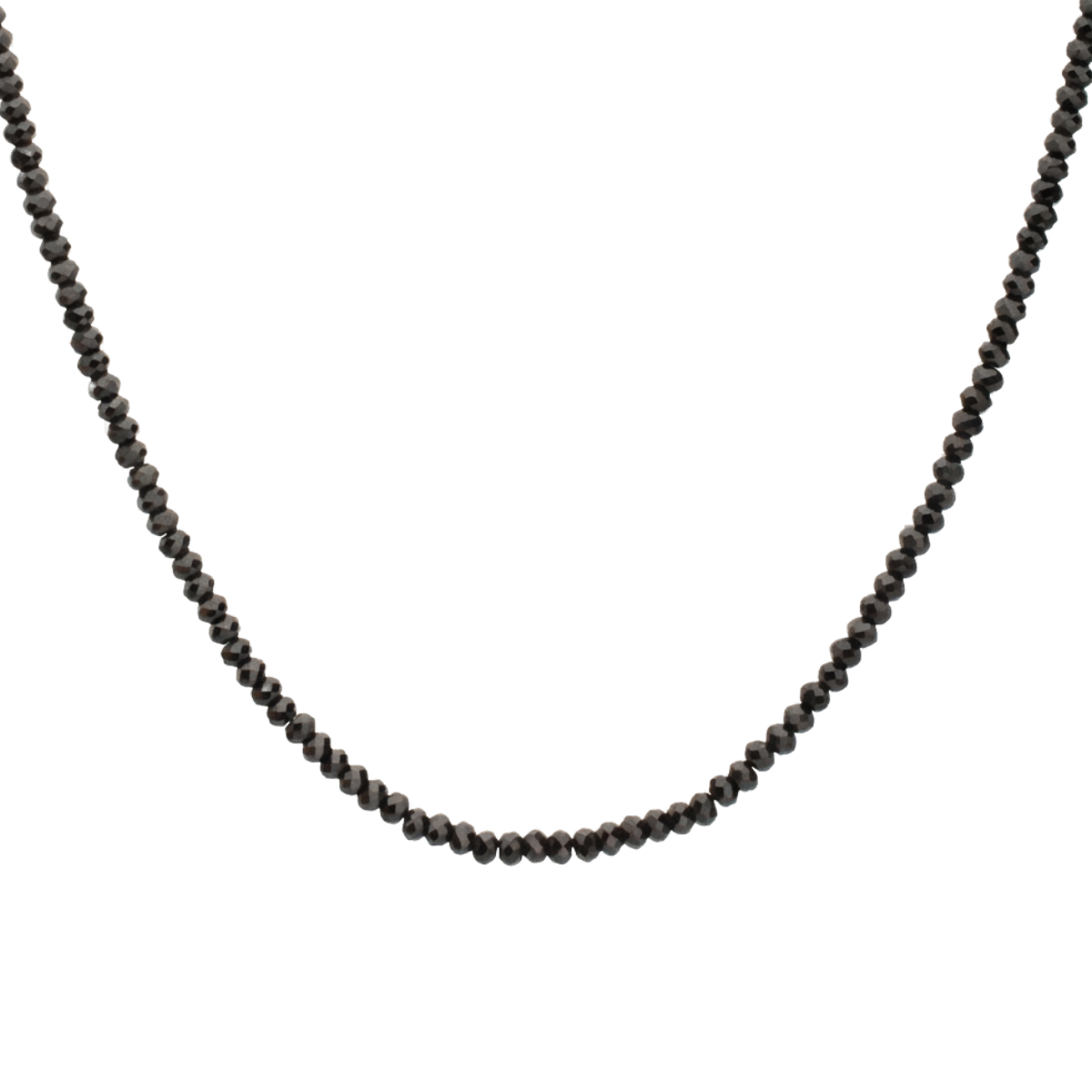 5mm Black Spinel Natural Bead Necklace Harris Jeweler Troy, OH