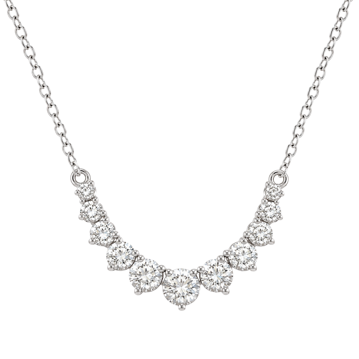 1/2CTW Diamond Smile Necklace Harris Jeweler Troy, OH