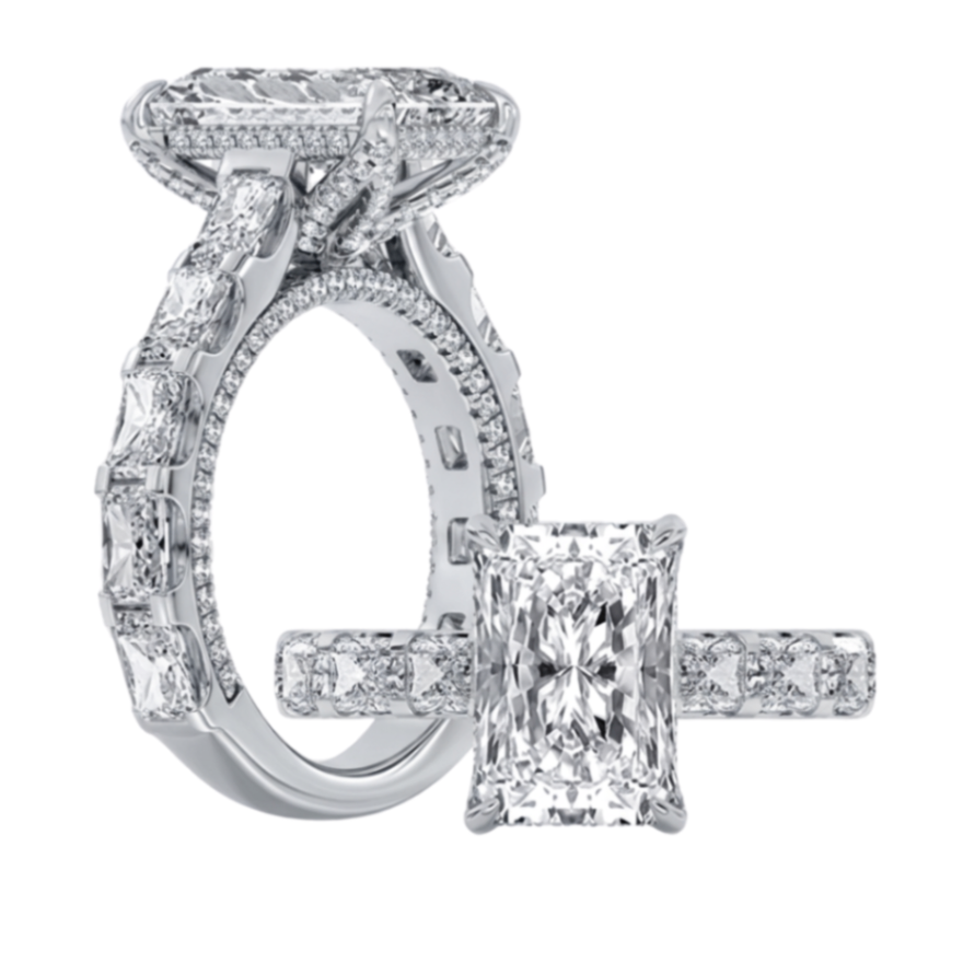 5CT Radiant Lab-Grown Diamond Engagement Ring - Propose Tonight! Harris Jeweler Troy, OH