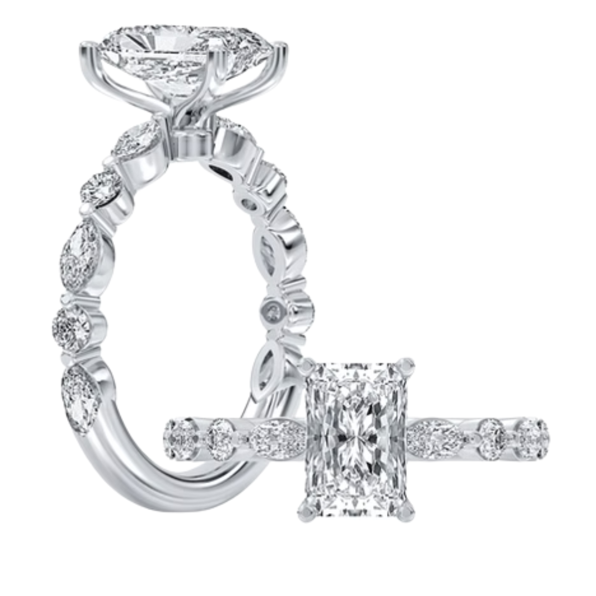 2 1/2CT Lab-Grown Emerald Cut Diamond Engagement Ring - Propose Tonight! Harris Jeweler Troy, OH