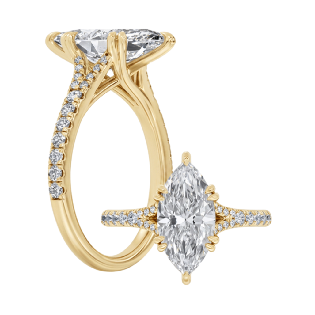 3CT Marquise Lab-Grown Engagement Ring - Propose Tonight! Harris Jeweler Troy, OH